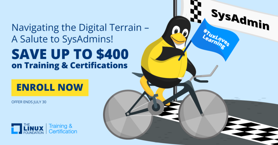 Tux Loves Learning & SysAdmins: Save Up to $400 on Training & Certification – Then Thank a SysAdmin!