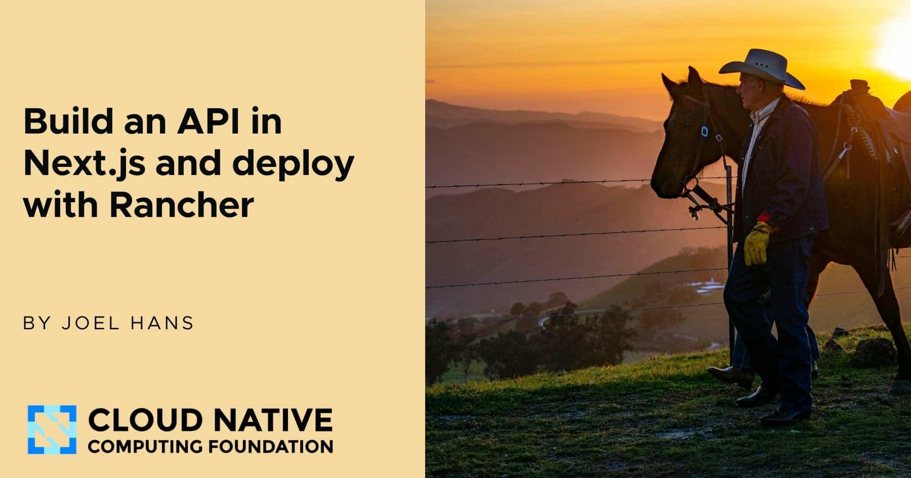 Build an API in Next.js and deploy with Rancher