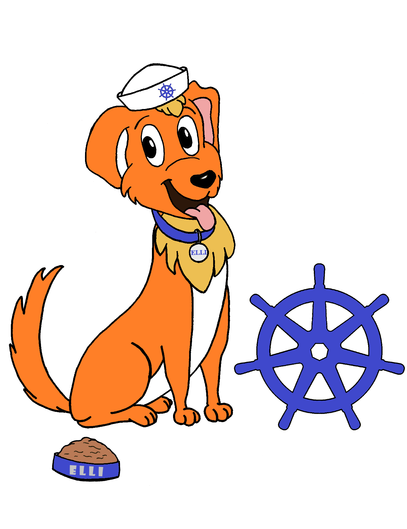 Elli, the release dog of Kubernetes v1.31