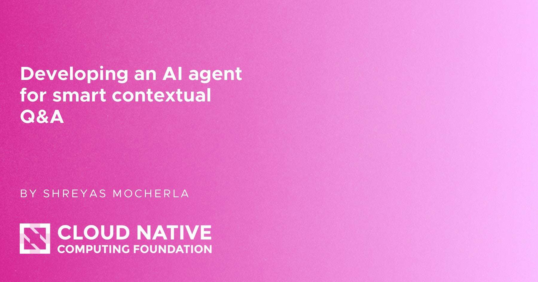 Developing an AI agent for smart contextual Q&A