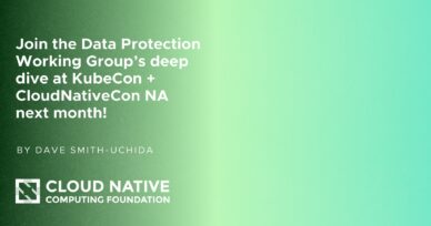 Data Protection Working Group deep dive at KubeCon + CloudNativeCon Salt Lake City