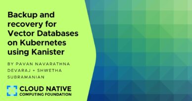 Backup and recovery for Vector Databases on Kubernetes using Kanister