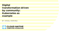 Digital transformation driven by community: Kubernetes as example